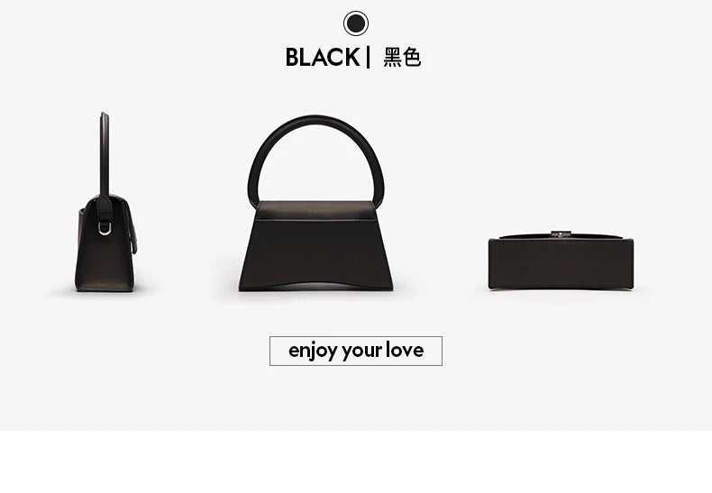 Genuine Leather Half Moon Flap Bag with Floral Pattern
