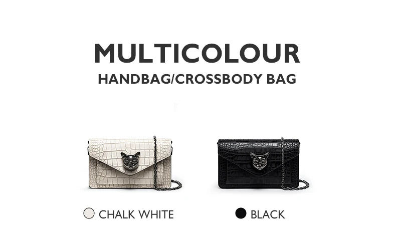Genuine Leather Clutch and Crossbody Bag – Flap Lock Design