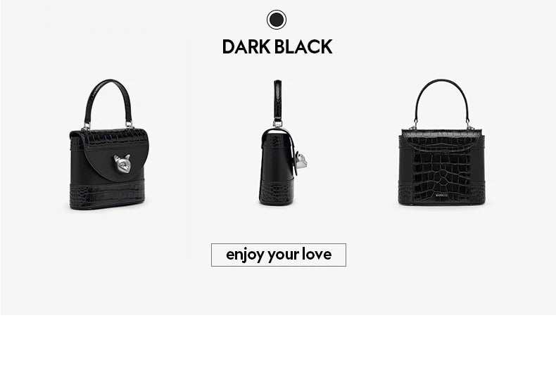 Genuine Leather Bucket Bag – Animal Print Style
