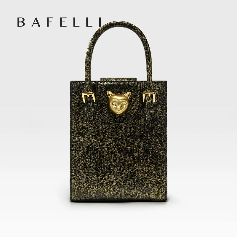 Elegant Genuine Leather Mini Crossbody and Tote Bag