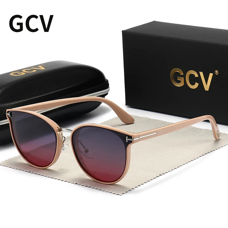 Polycarbonate Cat Eye Polarized Sunglasses