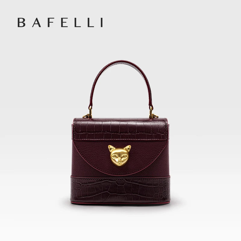Genuine Leather Bucket Bag – Animal Print Style