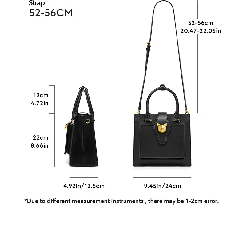 Split Leather Shoulder and Crossbody Bag