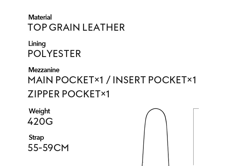 Genuine Leather Half-Moon Crossbody Bag – Flap Lock Design