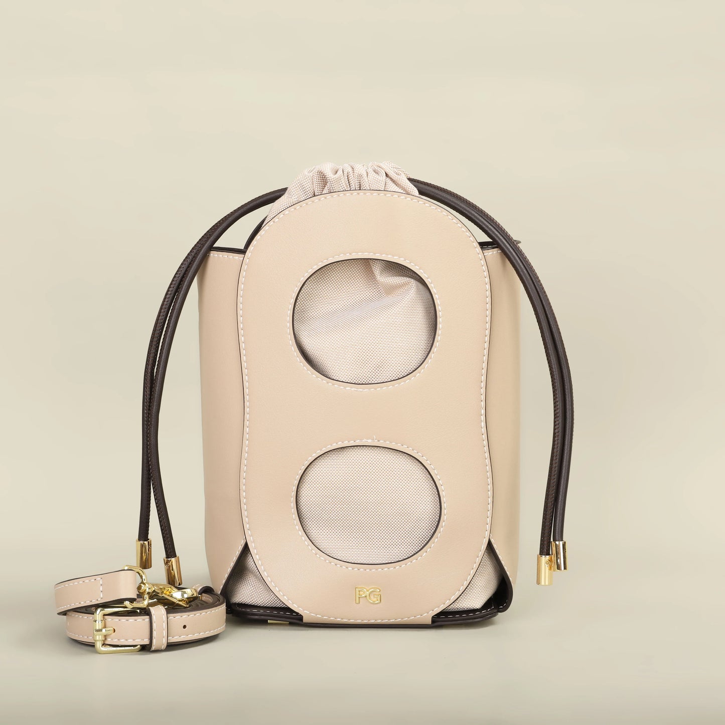 Hollow Design Crossbody Bag – Luxury TPU Bucket Shoulder Bag