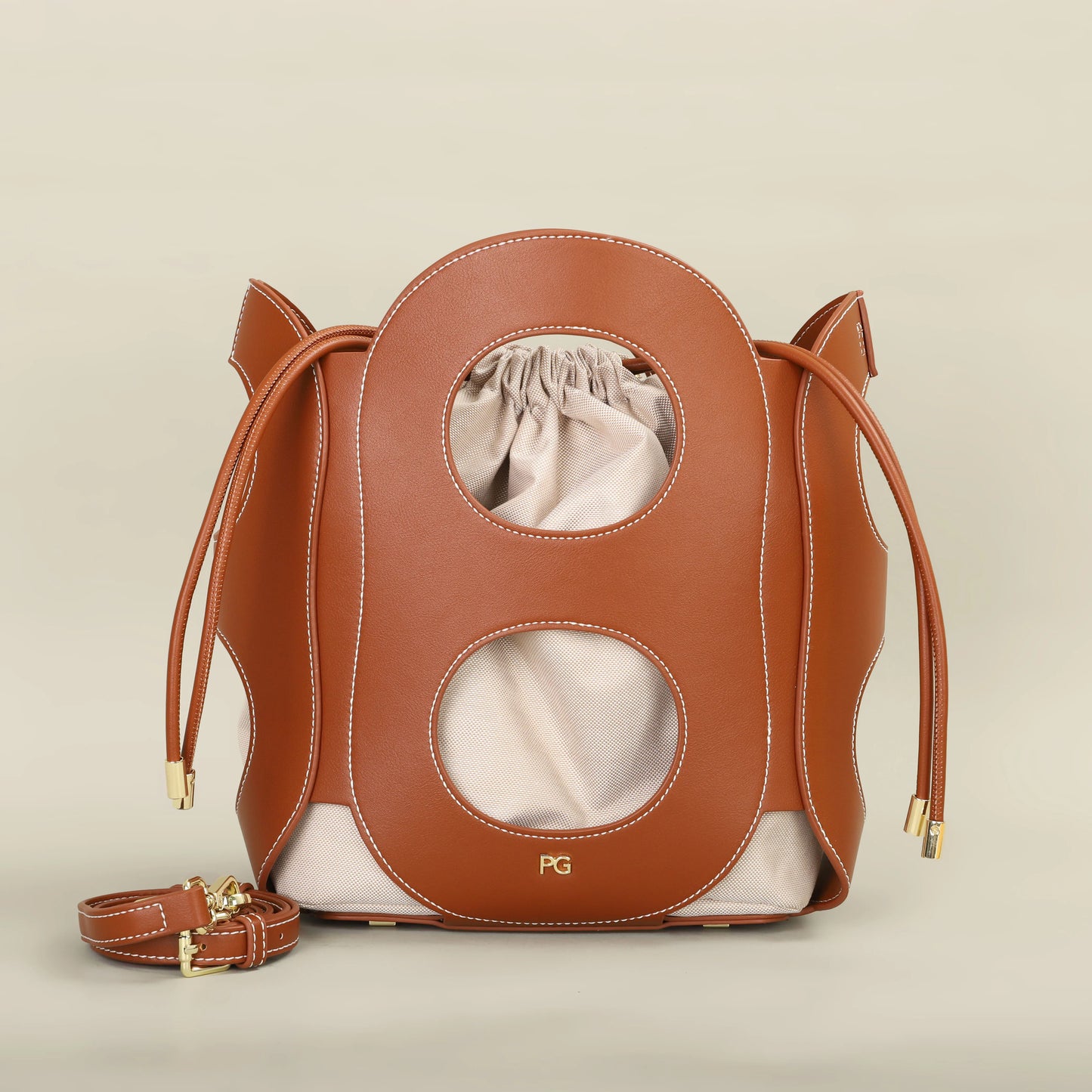 Hollow Design Bucket Shoulder Bag – Stylish and Lightweight