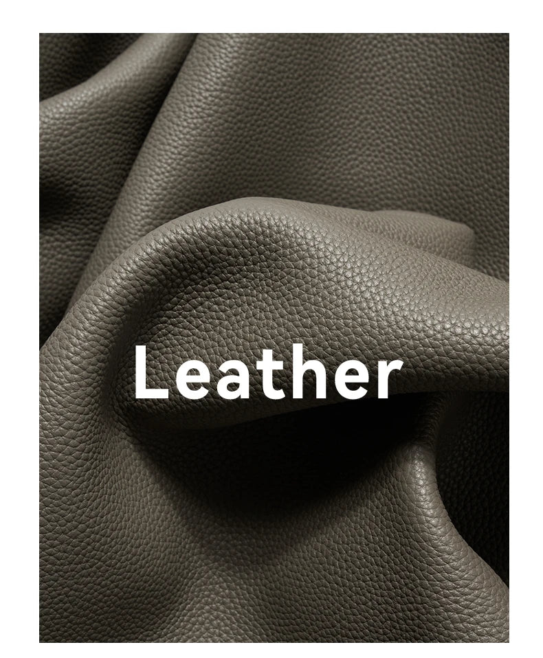 Genuine Leather Tote Bag – Soft Casual Style with Open Pocket