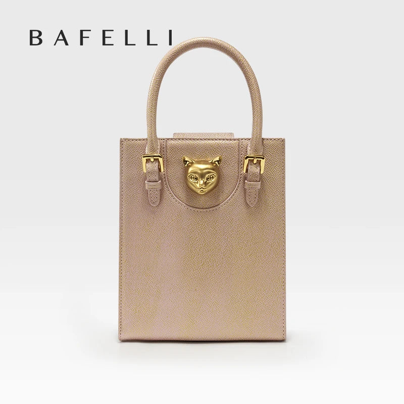Elegant Genuine Leather Mini Crossbody and Tote Bag