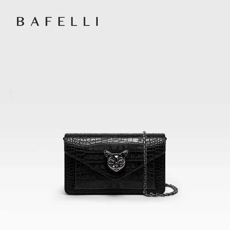Genuine Leather Clutch and Crossbody Bag – Flap Lock Design