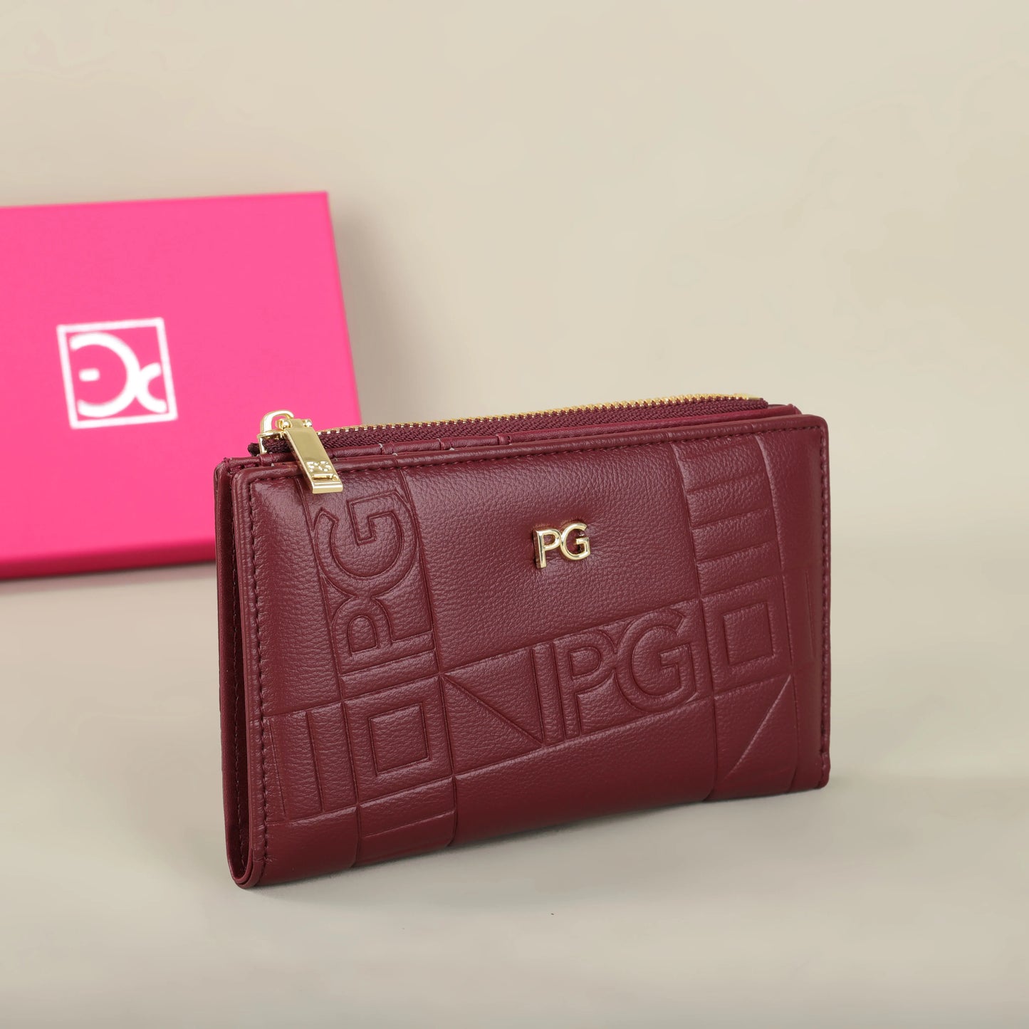 Classic Retro Wallet – Stylish Letter Printed Long Wallet