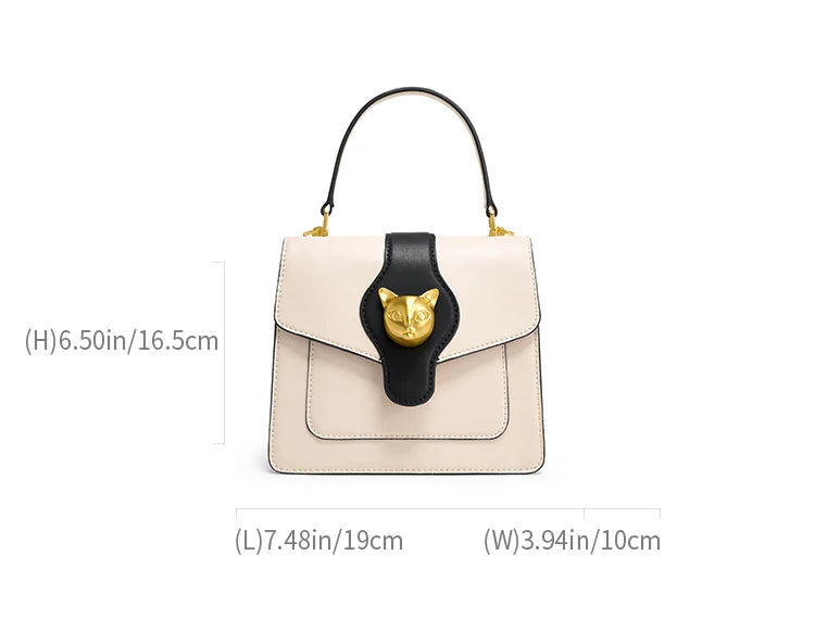 Split Leather Doctor Shoulder and Crossbody Bag