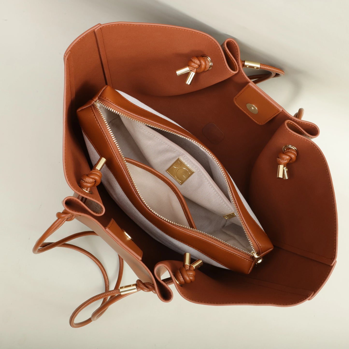 Large Capacity PU Shoulder Bag – Classic Multifunction Tote