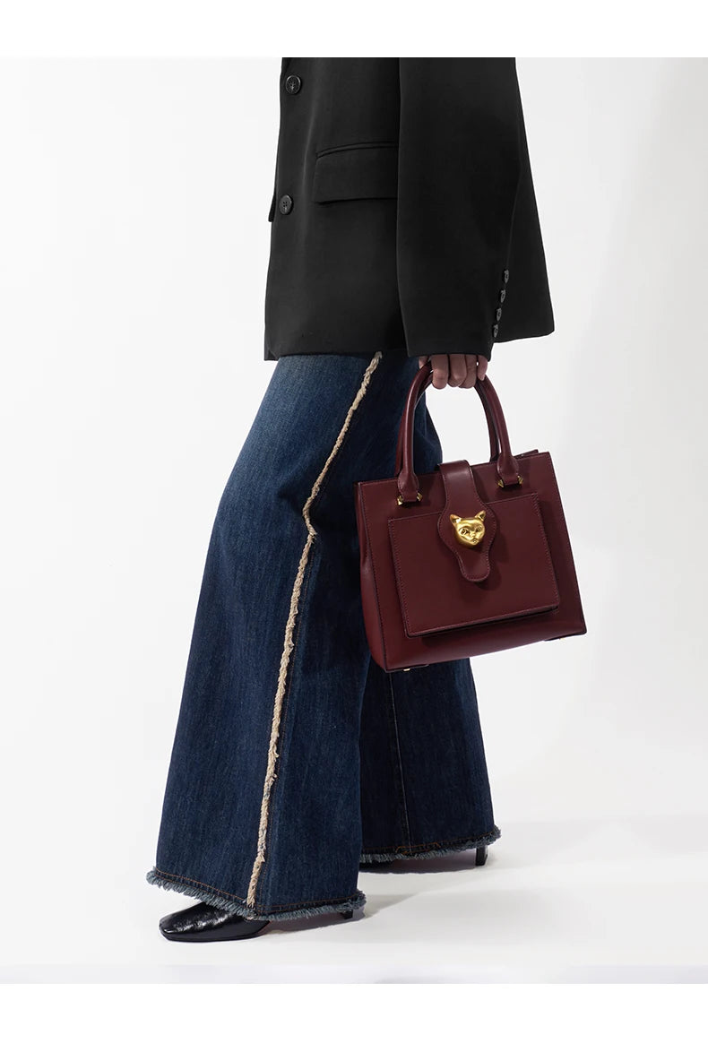 Genuine Leather Fashion Tote Bag
