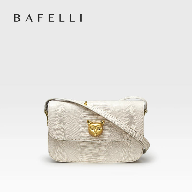 Boxy Genuine Leather Crossbody and Shoulder Bag
