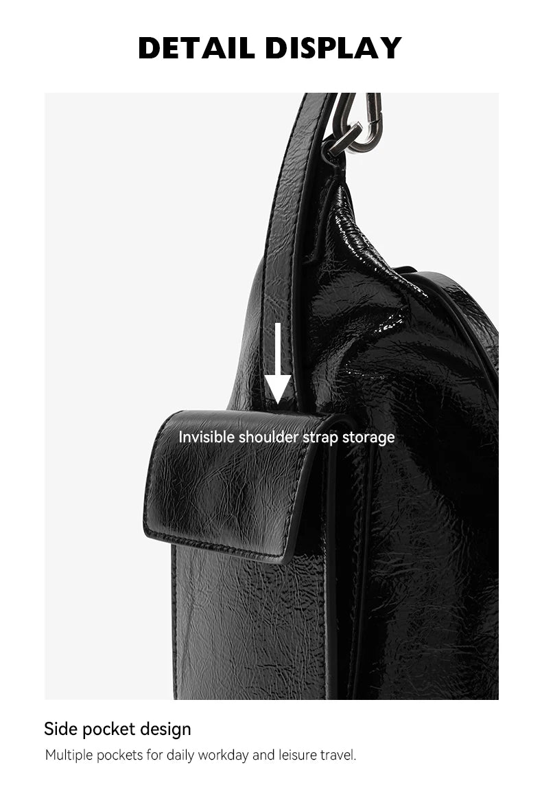 Soft Genuine Leather Casual Tote – Large Crossbody