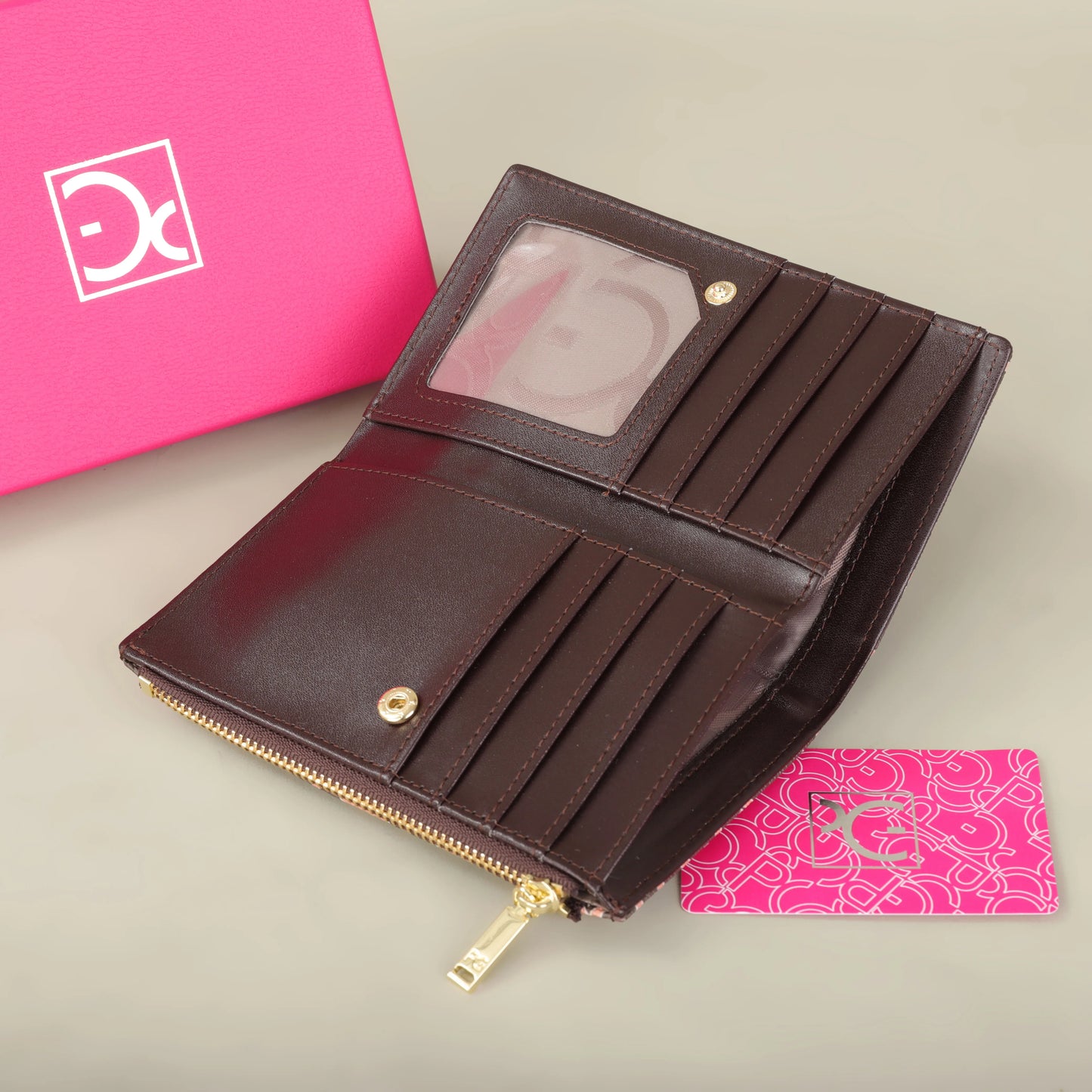PVC Long Zipper Wallet – Elegant and Spacious Organizer