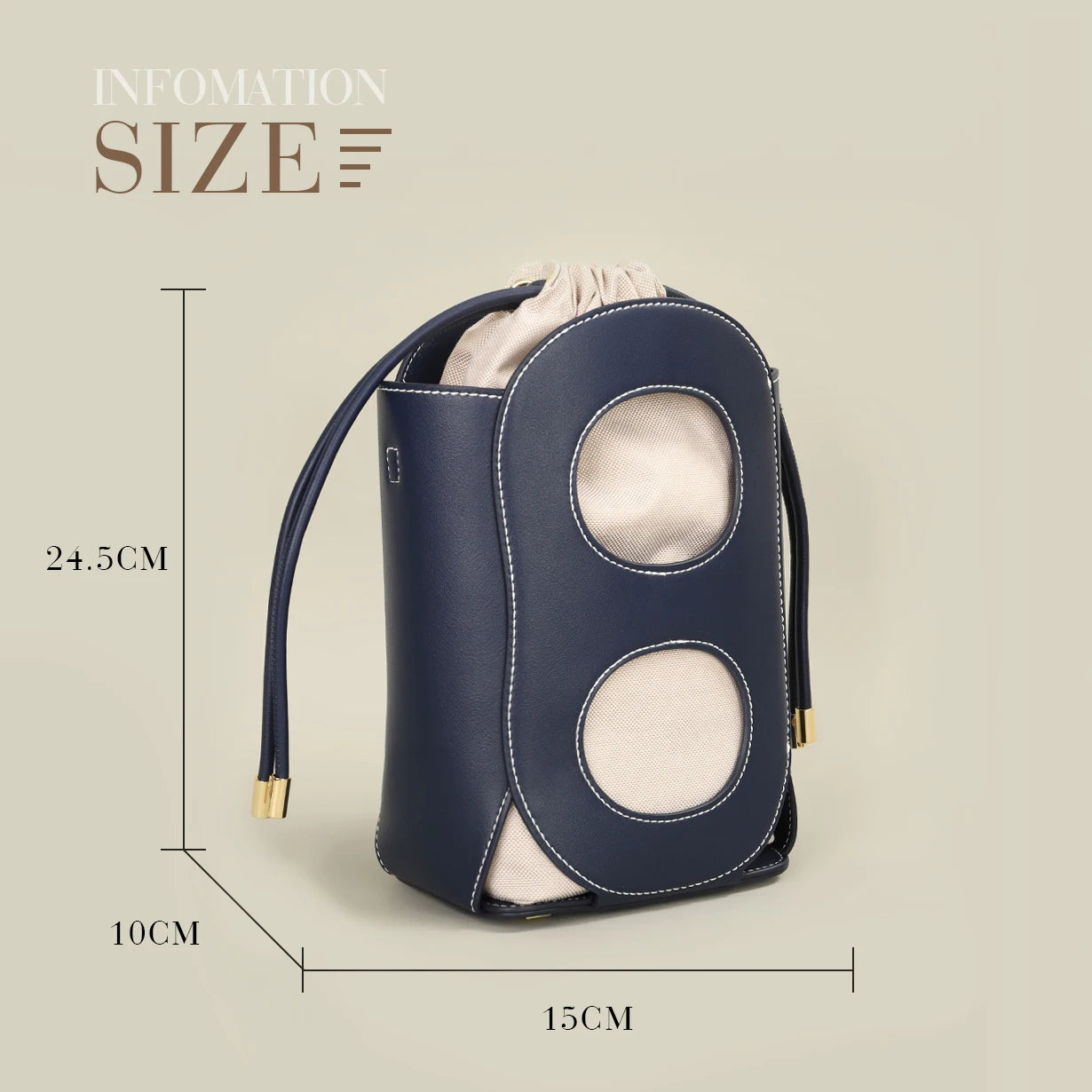 Hollow Design Crossbody Bag – Luxury TPU Bucket Shoulder Bag