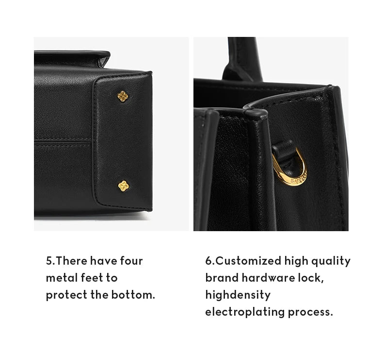 Split Leather Shoulder and Crossbody Bag