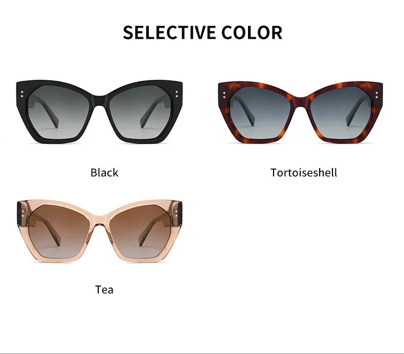 Bold Butterfly Polarized Sunglasses – Acetate Frame