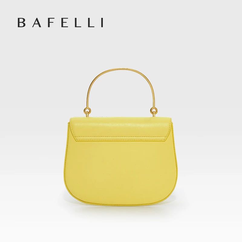 Half Moon Crossbody Bag – Genuine Leather Flap Style