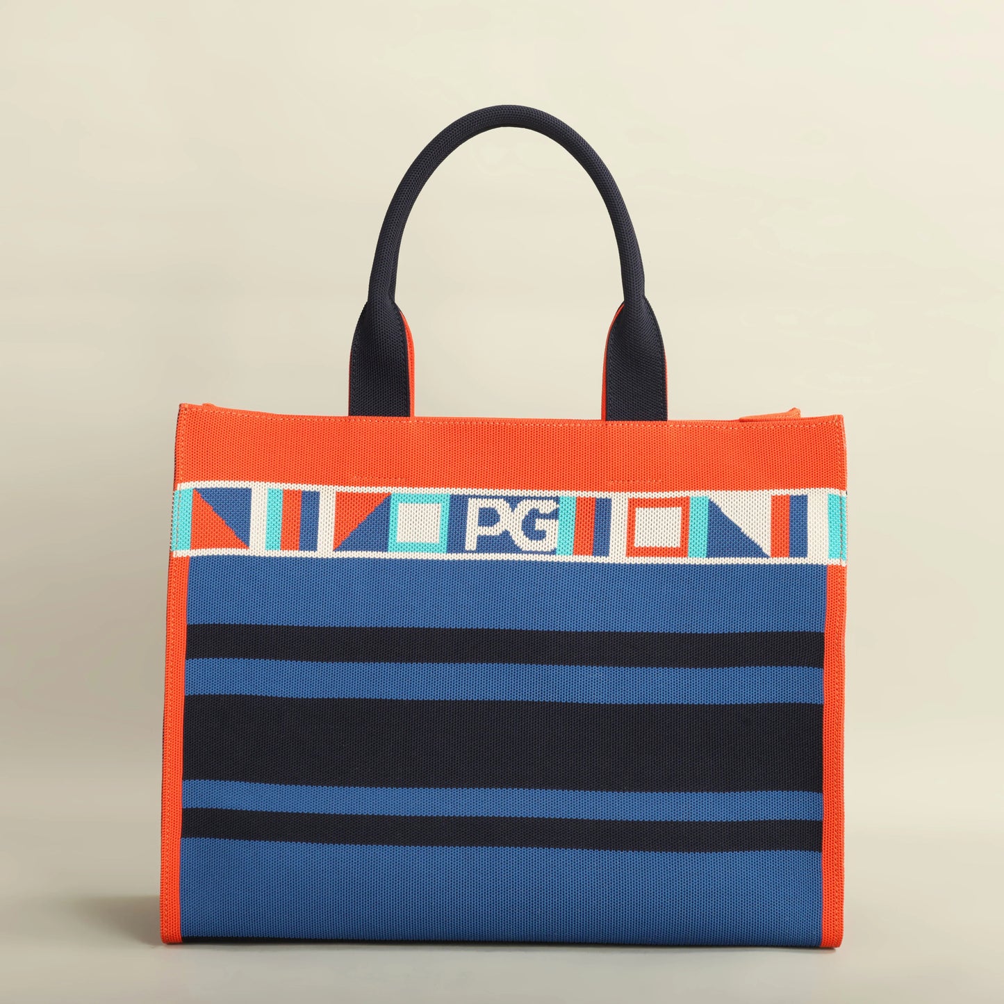 Colorful Striped Mesh Casual Tote Shoulder Bag