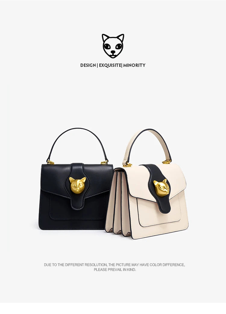 Split Leather Business Tote Bag