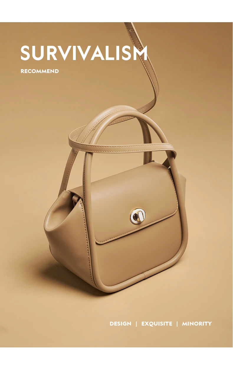 Genuine Leather Winter Doctor Bag – Structured Shoulder Style