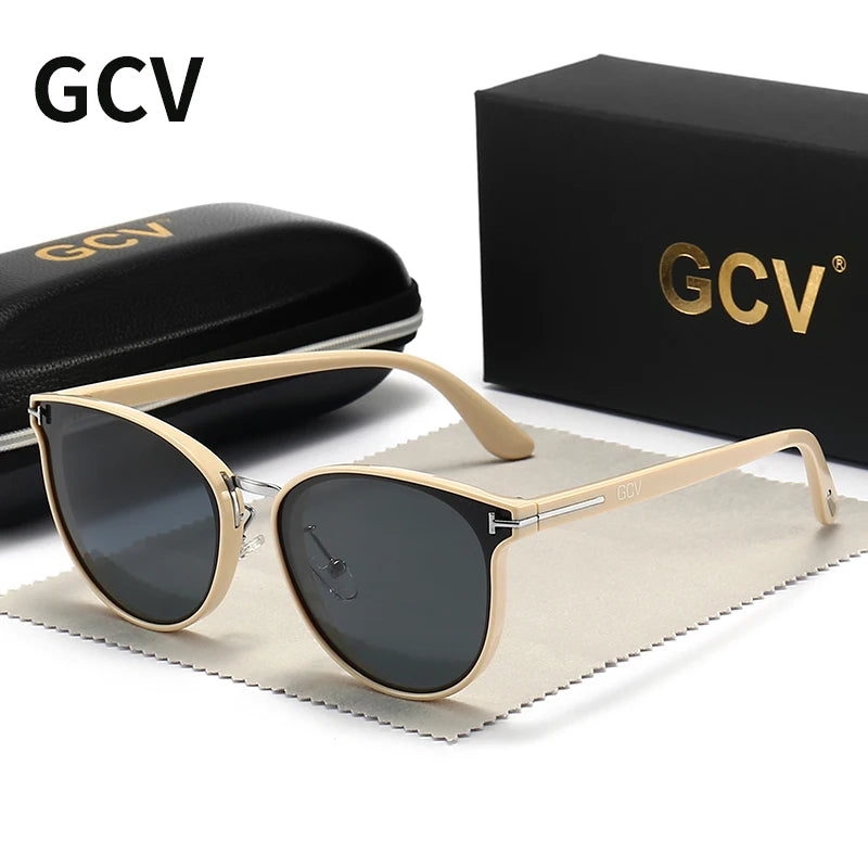 Polycarbonate Cat Eye Polarized Sunglasses