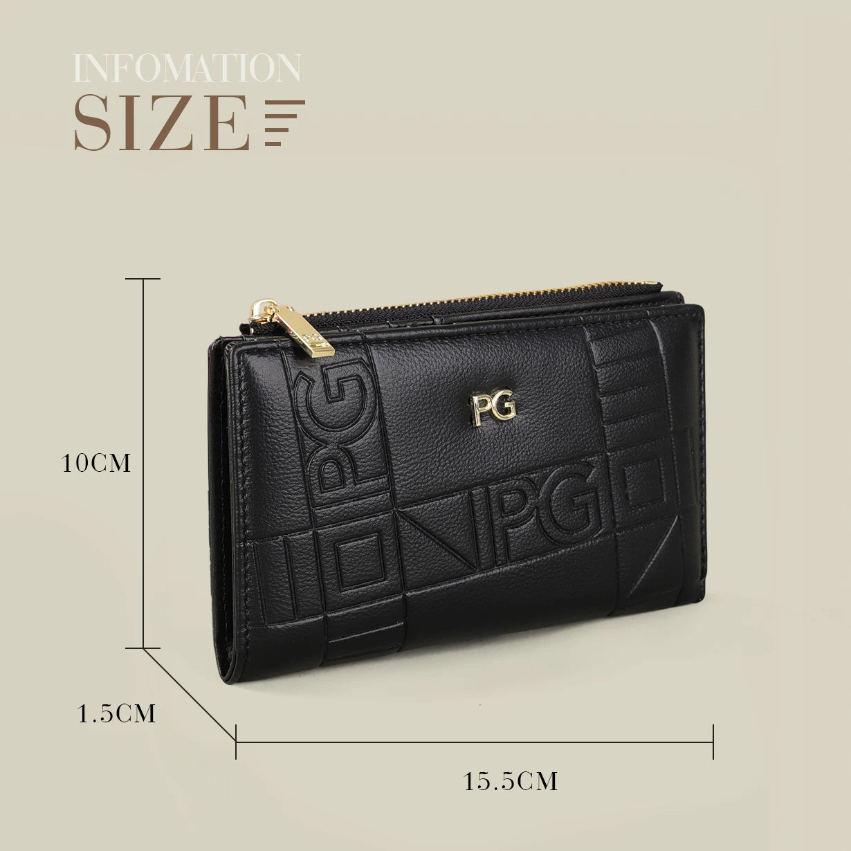 PVC Long Zipper Wallet – Elegant and Spacious Organizer