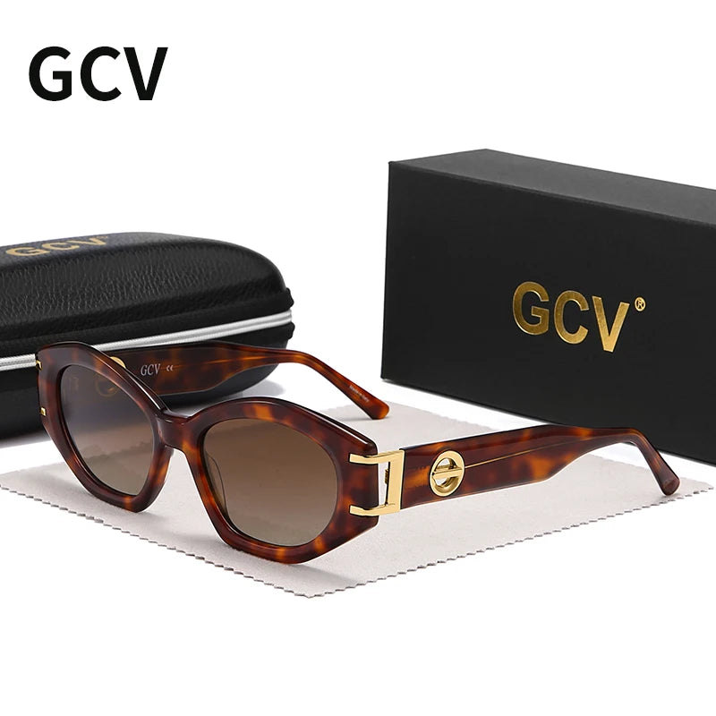 Cat Eye Acetate Polarized Party Sunglasses