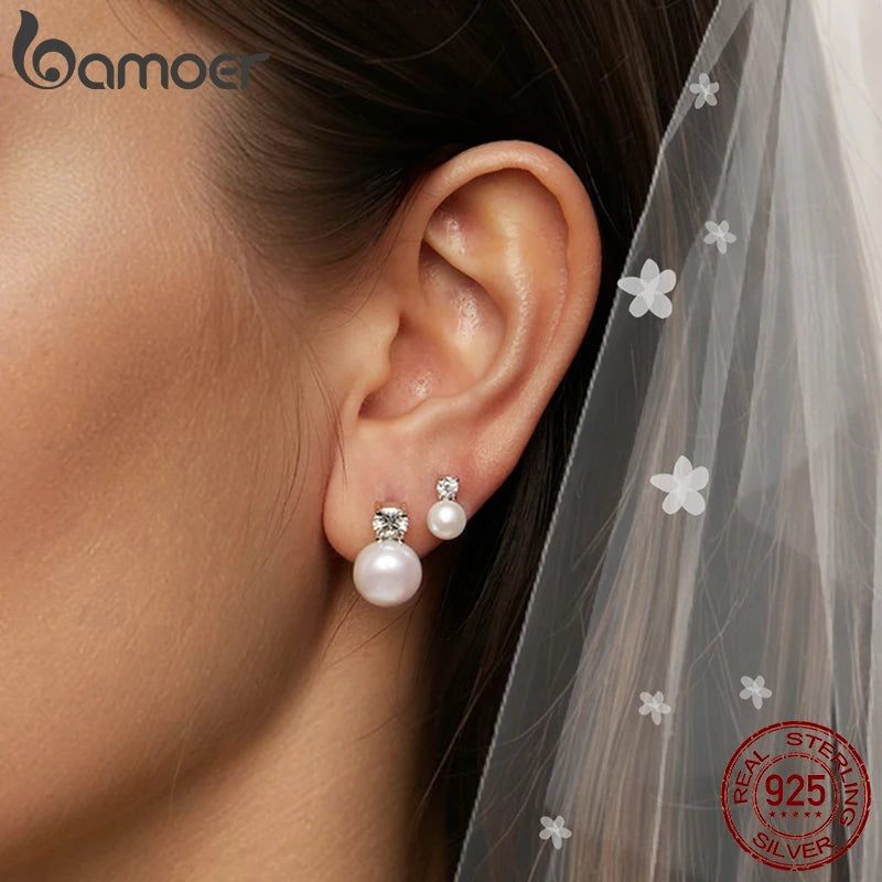 D-Color Moissanite Stud Earrings – 925 Sterling Silver