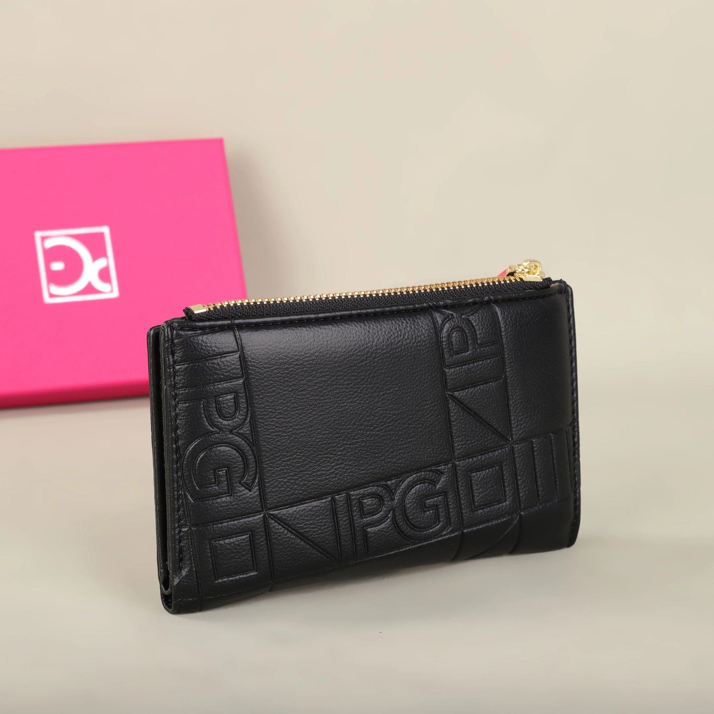 Classic Retro Wallet – Stylish Letter Printed Long Wallet
