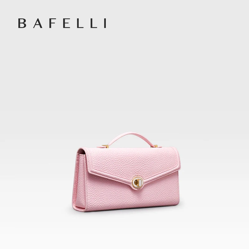 Genuine Leather Clutch Bag – Dress Style with Lock Flap