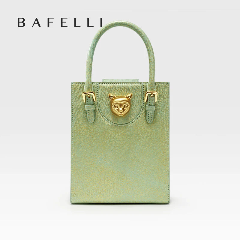 Elegant Genuine Leather Mini Crossbody and Tote Bag