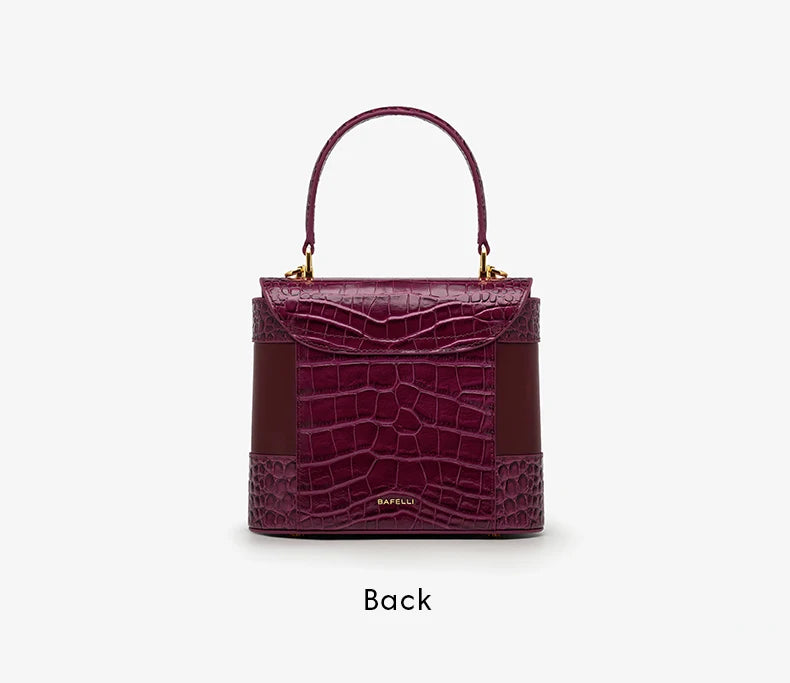 Genuine Leather Bucket Bag – Animal Print Style