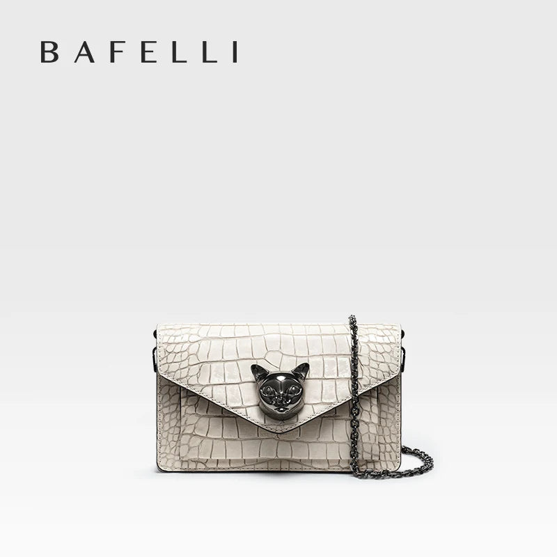 Genuine Leather Clutch and Crossbody Bag – Flap Lock Design