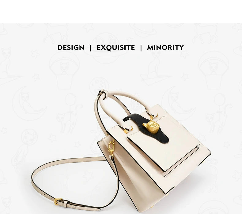 Split Leather Shoulder and Crossbody Bag
