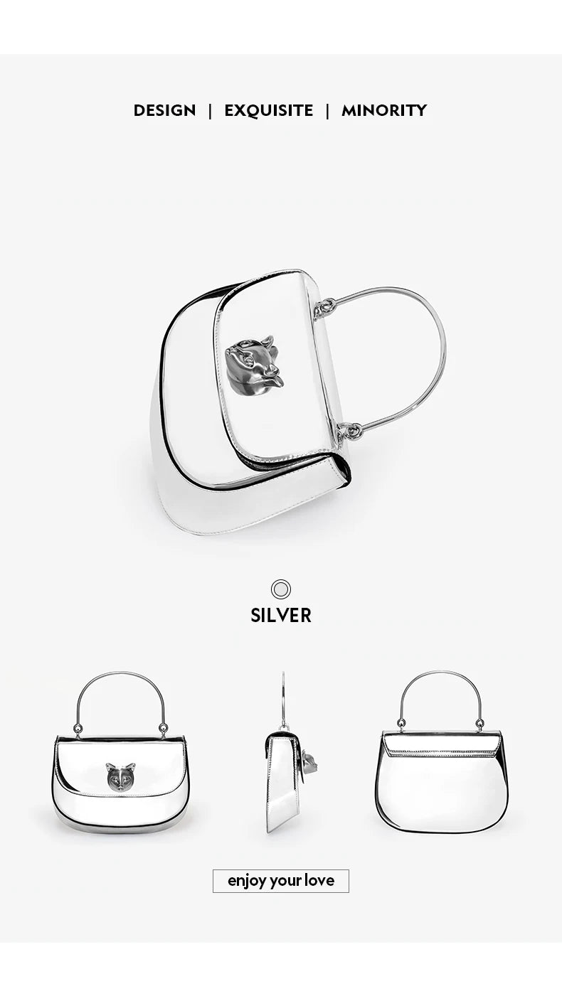 Half Moon Crossbody Bag – Genuine Leather Flap Style