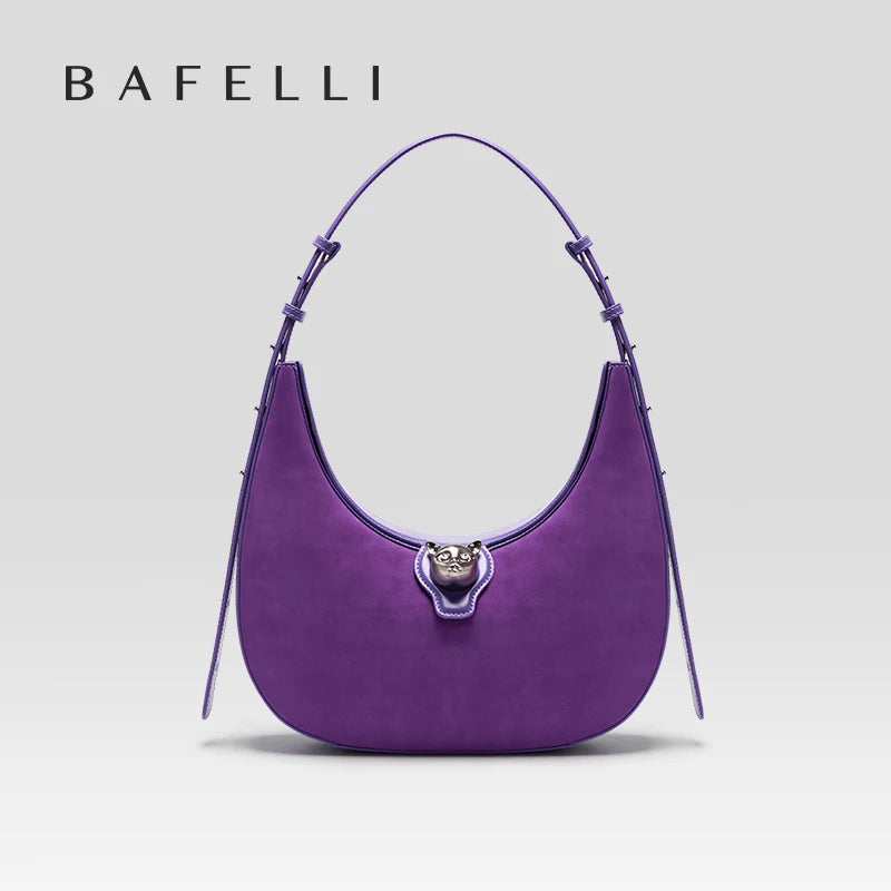 Patchwork Genuine Leather Hobo Shoulder and Crossbody Bag