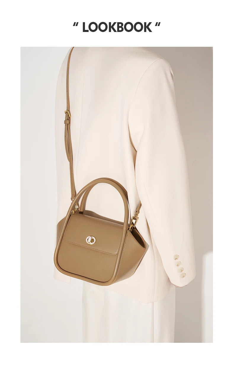 Genuine Leather Winter Doctor Bag – Structured Shoulder Style