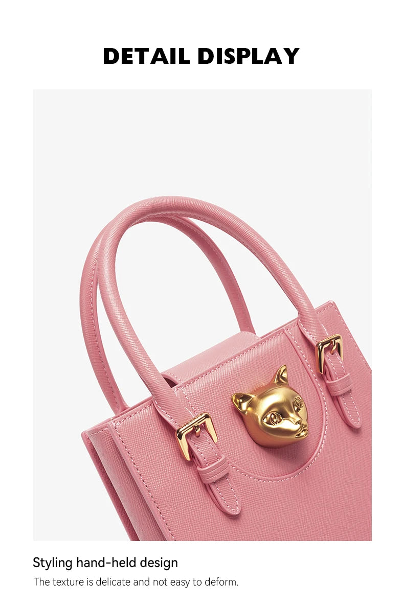 Elegant Genuine Leather Mini Crossbody and Tote Bag