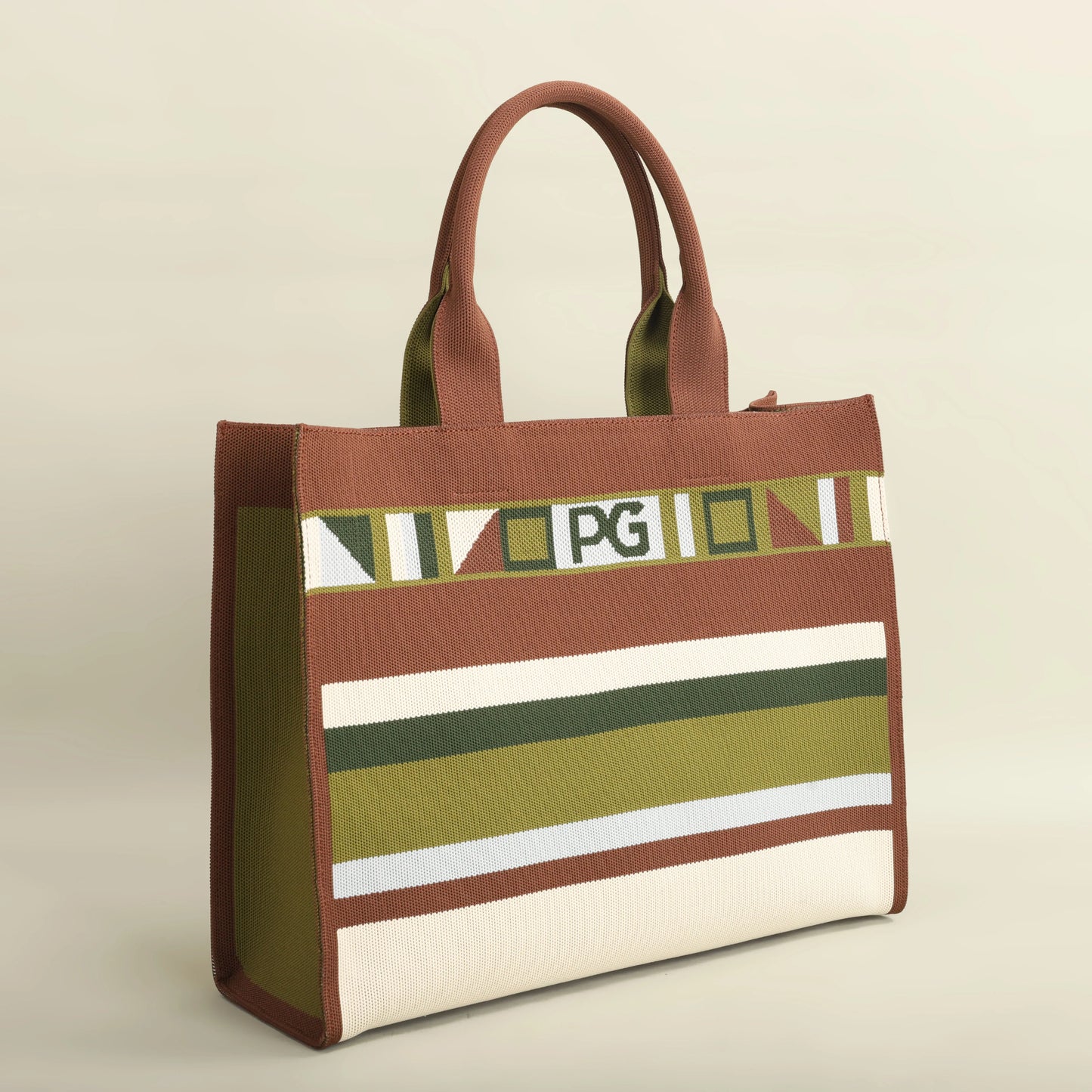 Colorful Striped Mesh Casual Tote Shoulder Bag