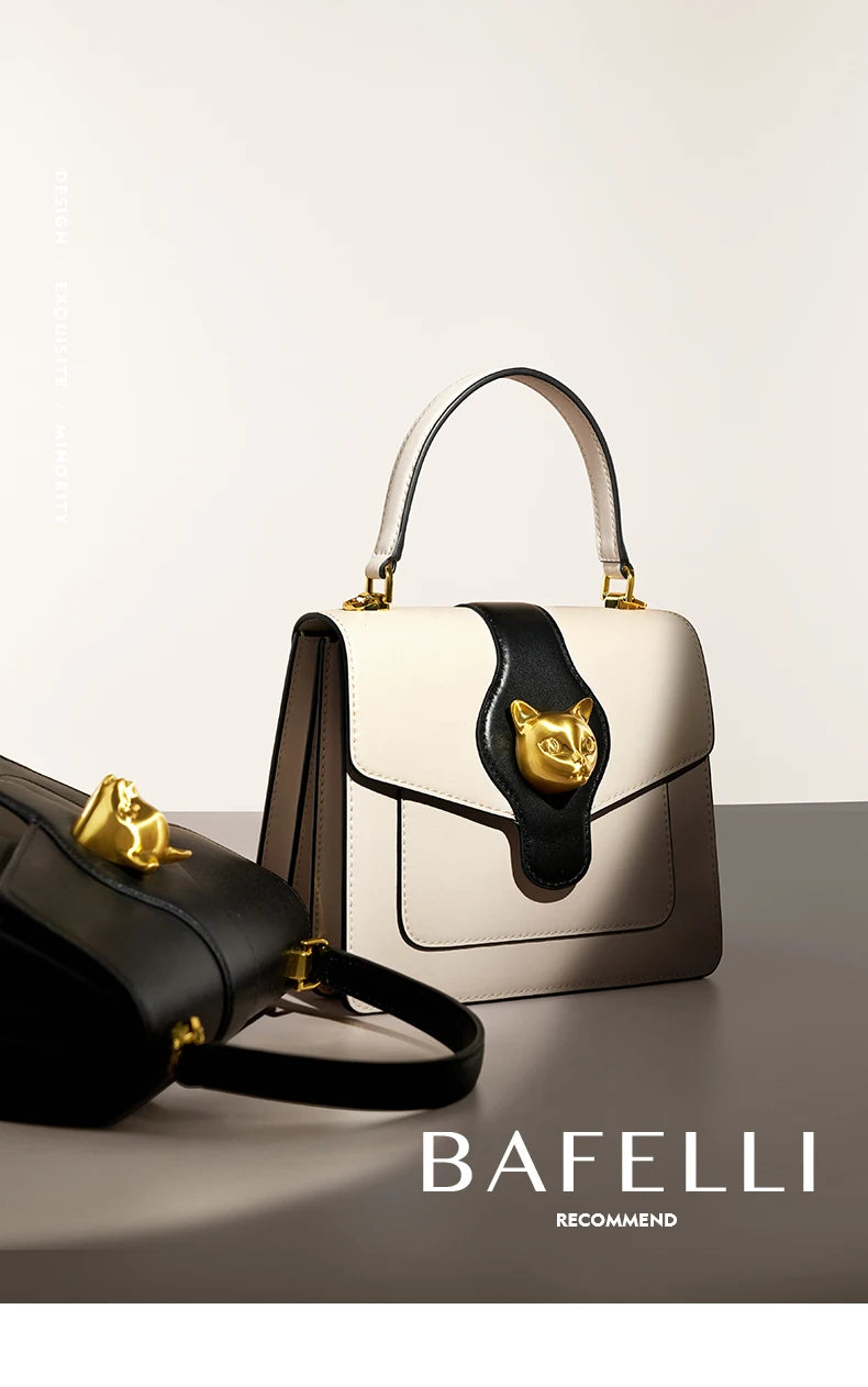 Split Leather Shoulder and Crossbody Bag