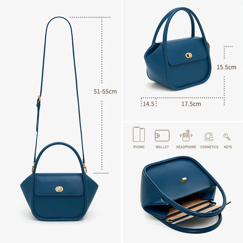 Genuine Leather Winter Doctor Bag – Structured Shoulder Style