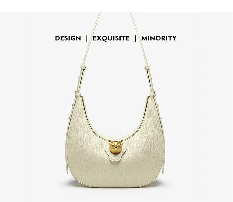 Patchwork Genuine Leather Hobo Shoulder and Crossbody Bag