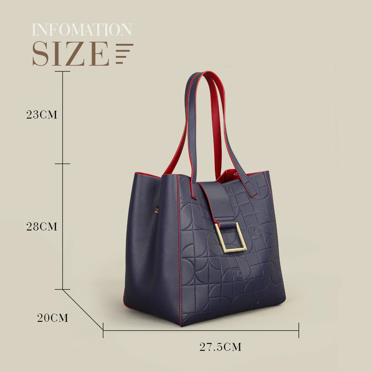 Light Luxury Shoulder Bag – Large Capacity Eco-Friendly PU Leather Tote
