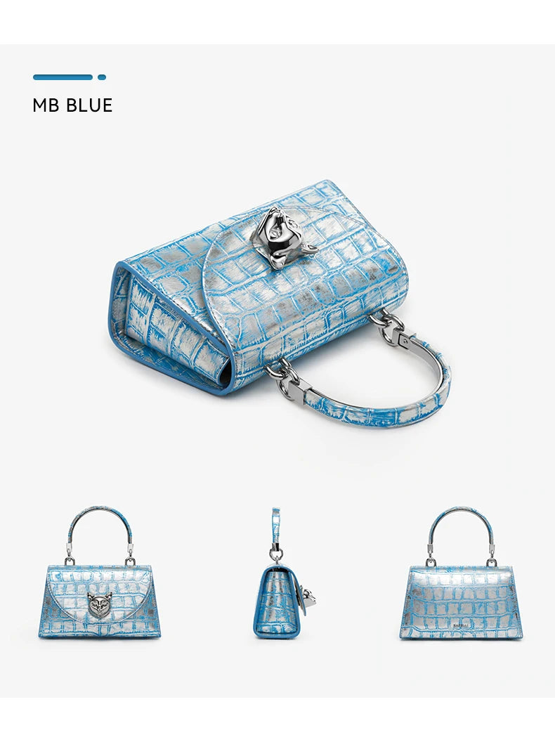 Genuine Leather Doctor Bag – Animal-Print Finish