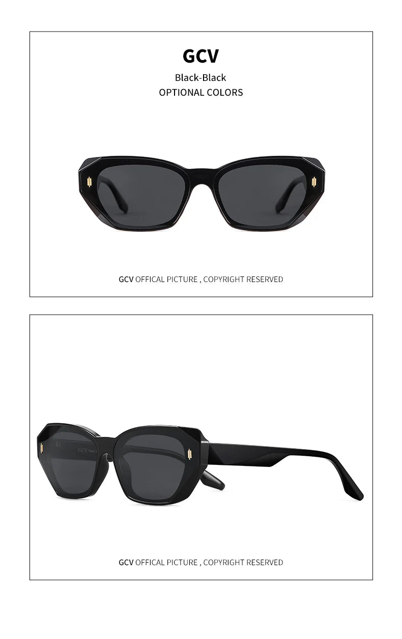 Acetate Cat Eye Polarized Sunglasses