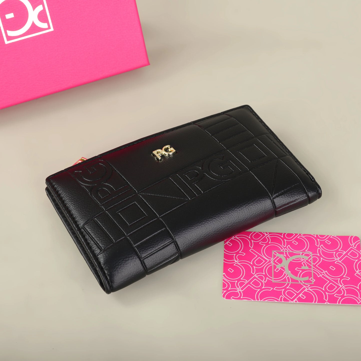 Classic Retro Wallet – Stylish Letter Printed Long Wallet