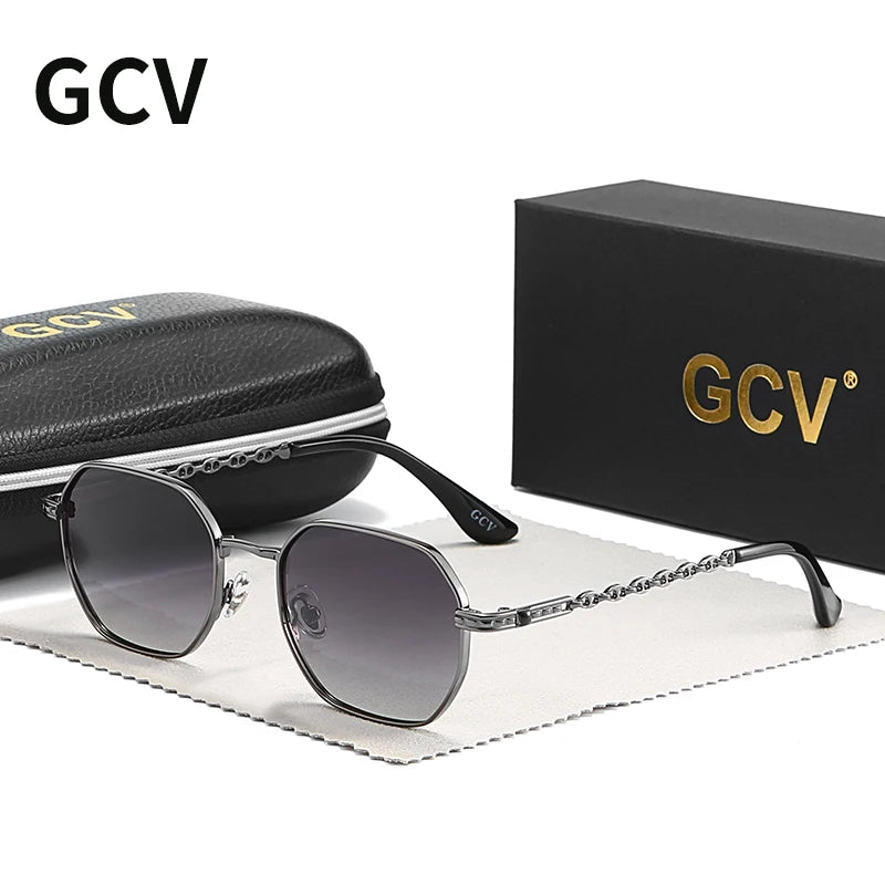Square Polarized Sunglasses – Aluminium Frame